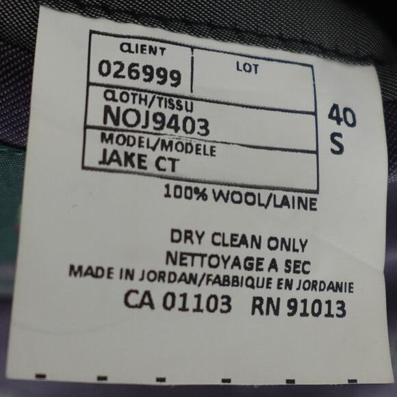 Ted Baker No Ordinary Joe London Purple Suit Jacket 40S & 34S Pants Set - Picture 13 of 16